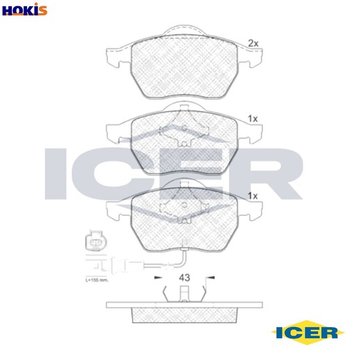 Brake pad set disc - brake,